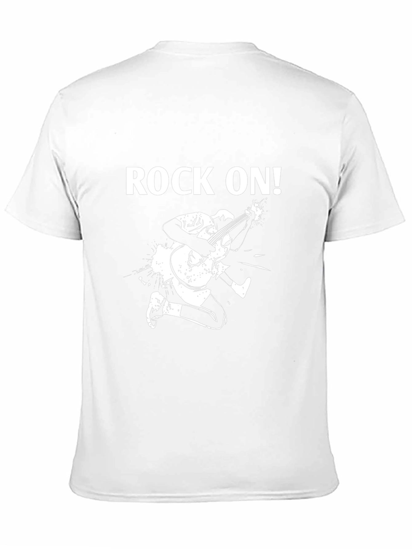 Rock On! Graphic Print Black T-Shirt