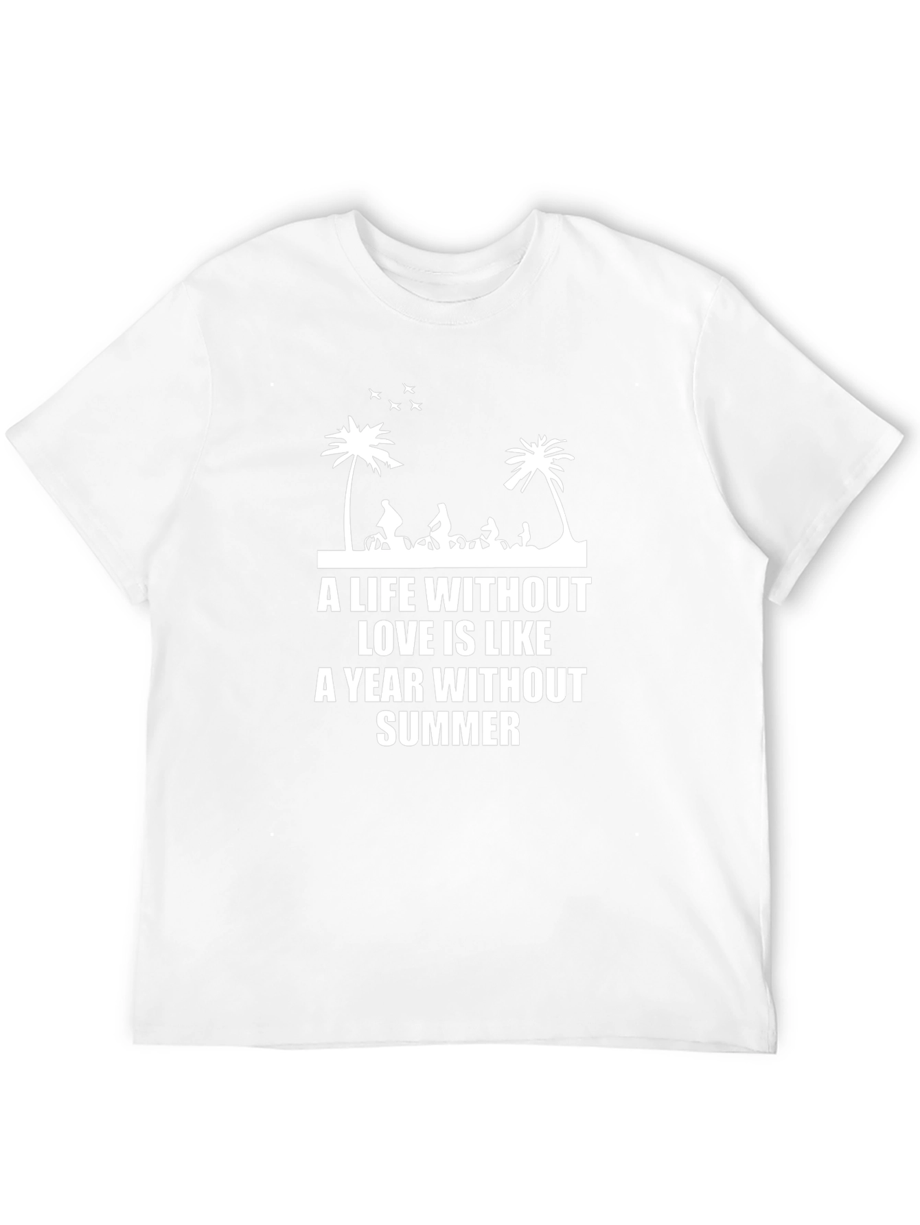 Life Without Love Summer Tee - Black Crew Neck