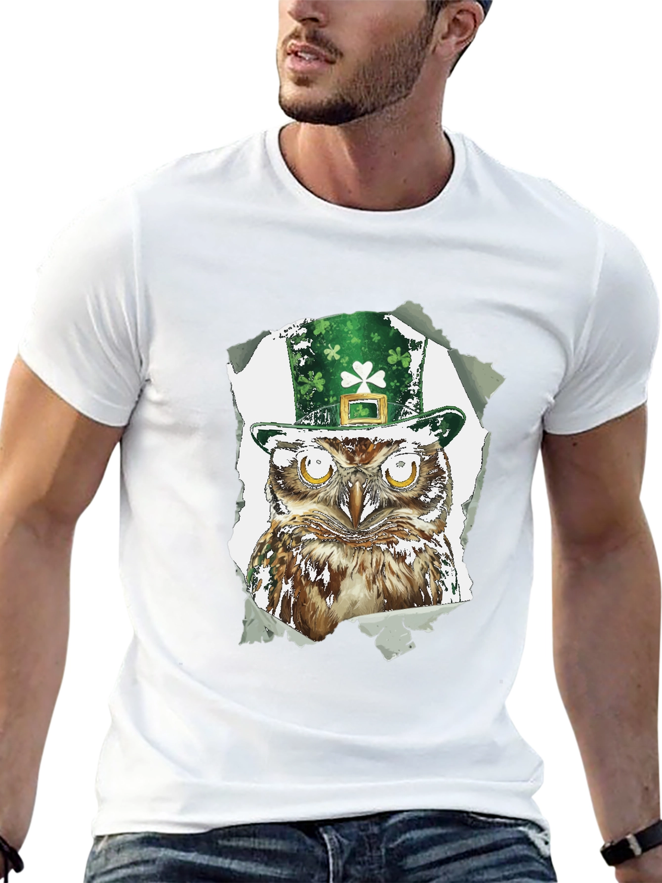 St. Patricks Day Owl T-Shirt - Lucky Irish Tee