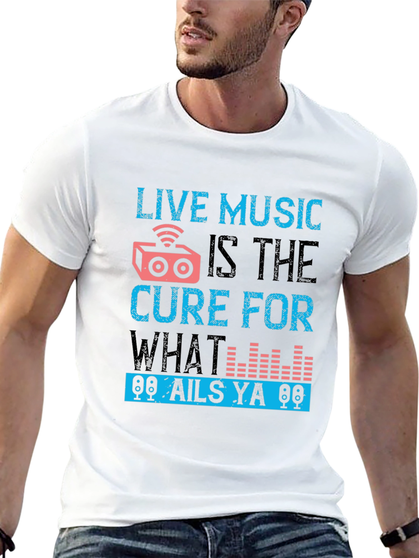 Live Music Cure Graphic Tee - Black