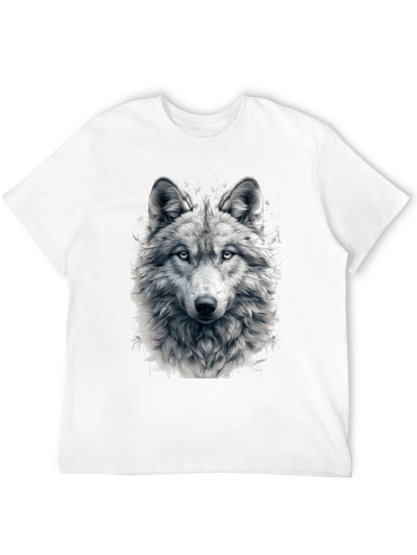 Wolf Graphic Tee - Black Cotton Blend