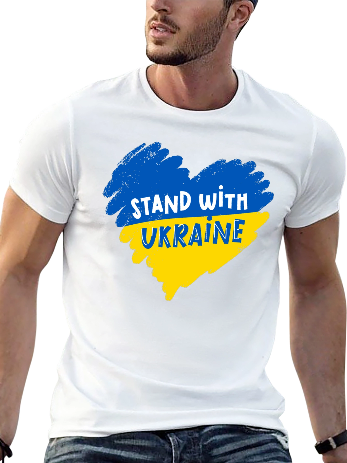 Stand With Ukraine Black T-Shirt