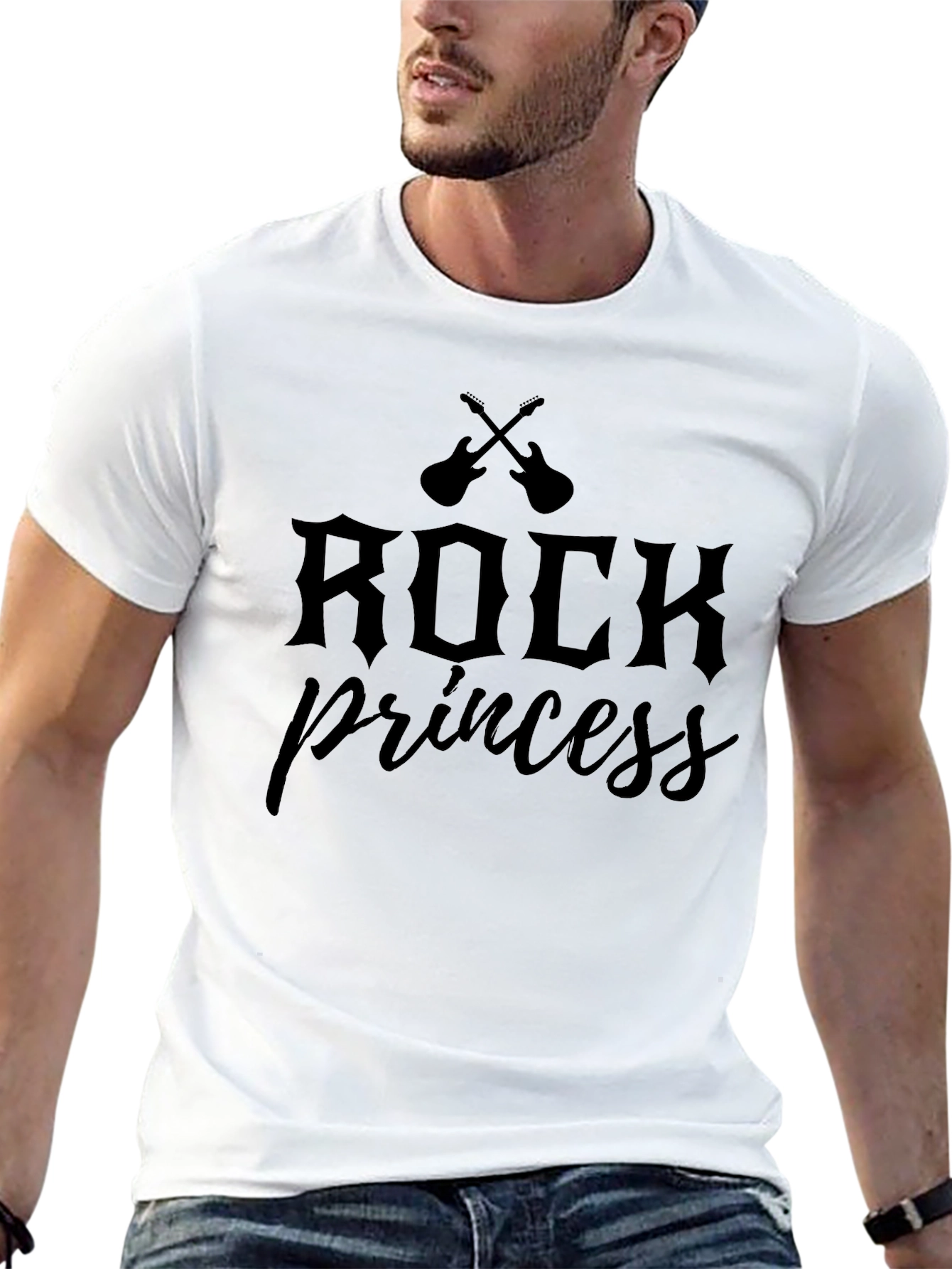 Rock Princess Black Graphic T-Shirt