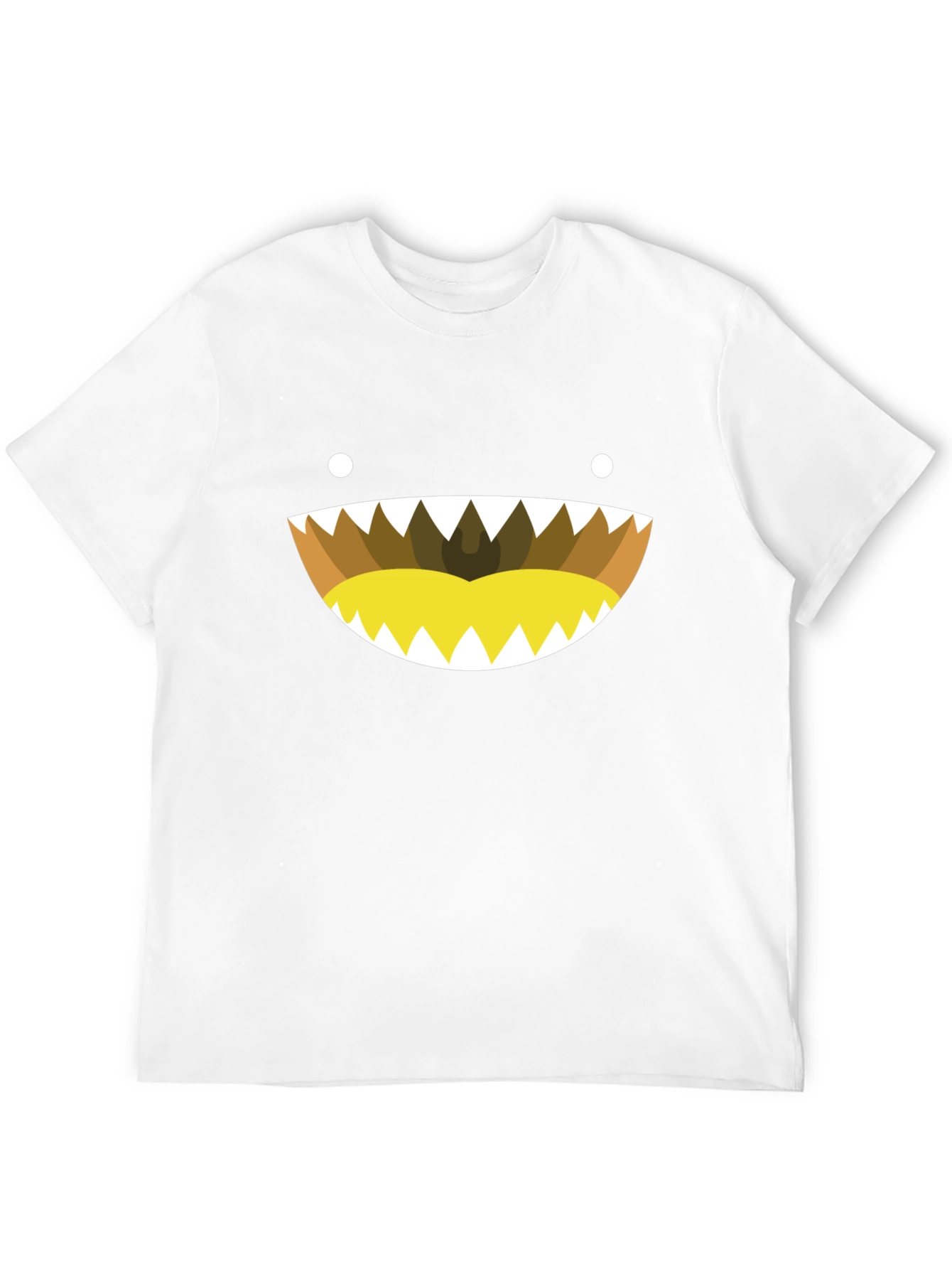Monster Smile Graphic Tee - Black Cotton Blend