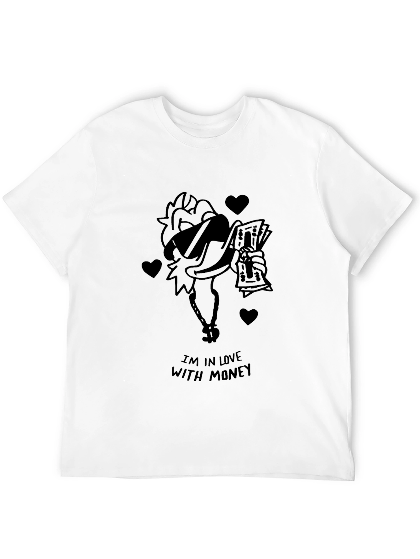 Funny Money Chicken Graphic T-Shirt