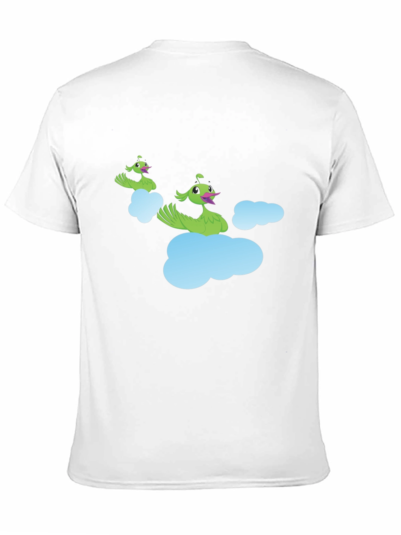 Whimsical Cloud Peacock Graphic Tee