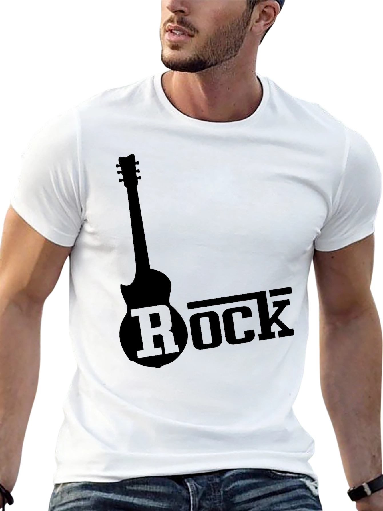 Rock Guitar Black T-Shirt
