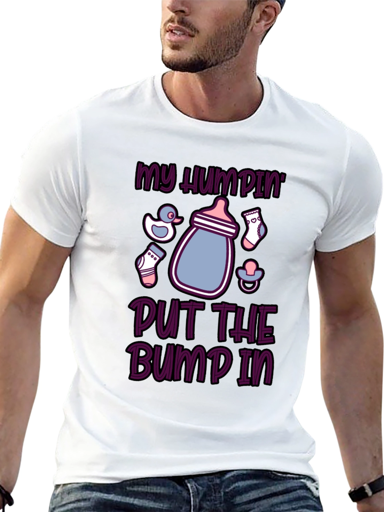 My Humpin Put the Bump In Funny Maternity T-Shirt