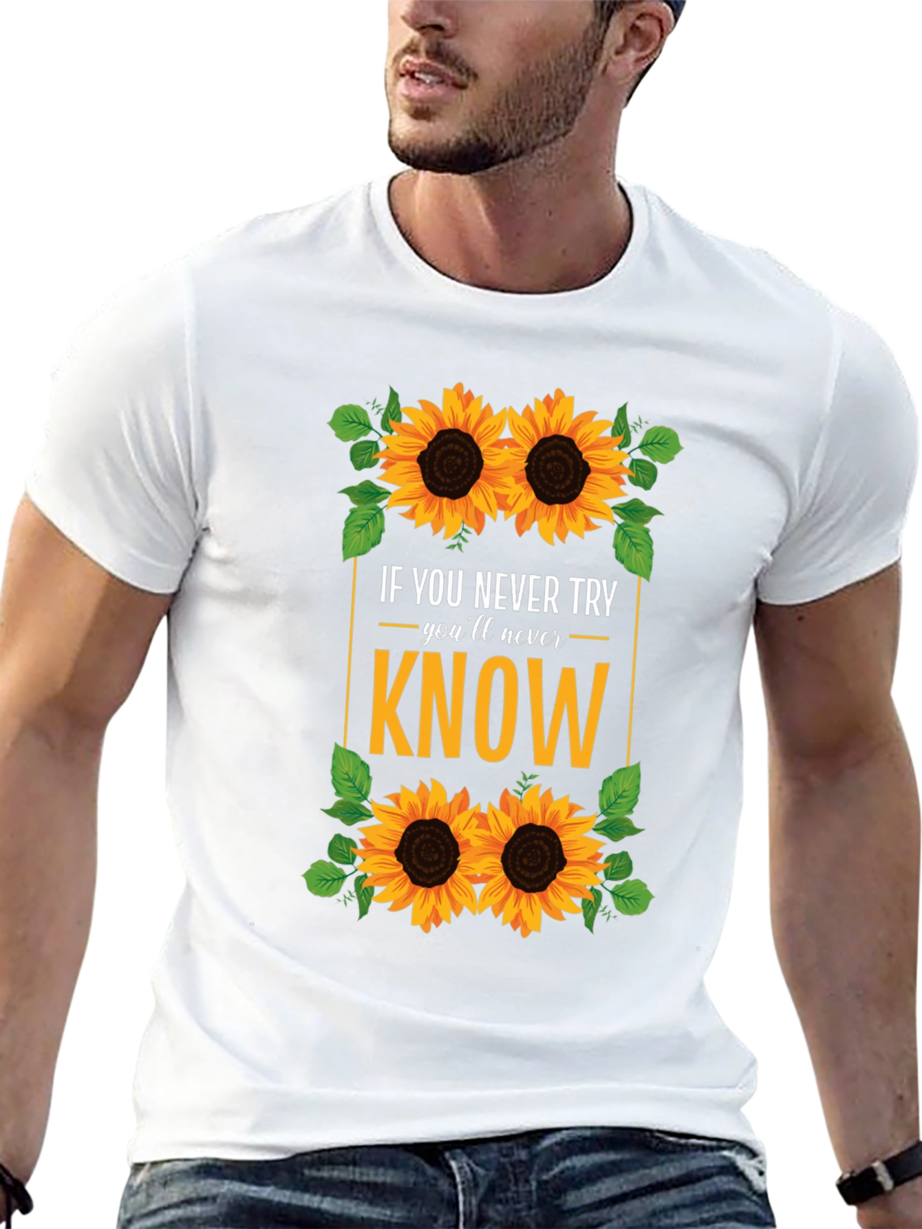 Sunflower Graphic T-Shirt - Never Know