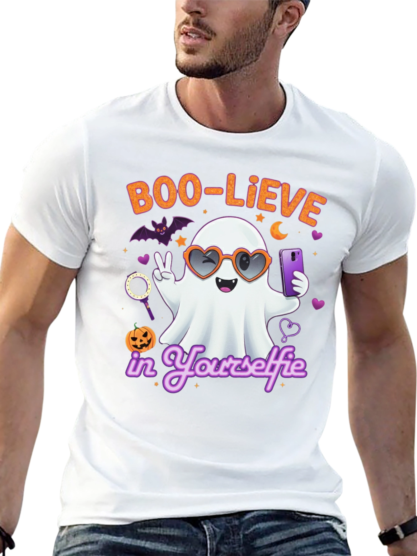 Boo-Lieve in Yourself Halloween Graphic Tee