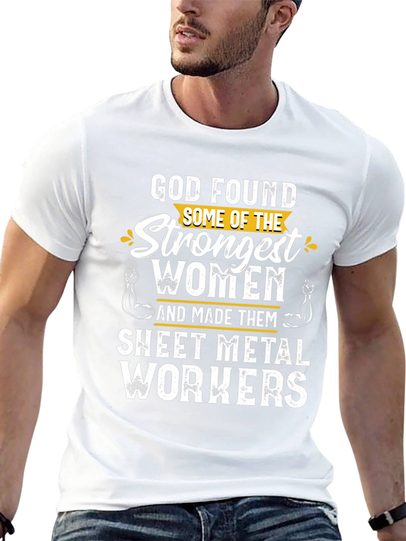 Strong Women Sheet Metal Worker Graphic T-Shirt