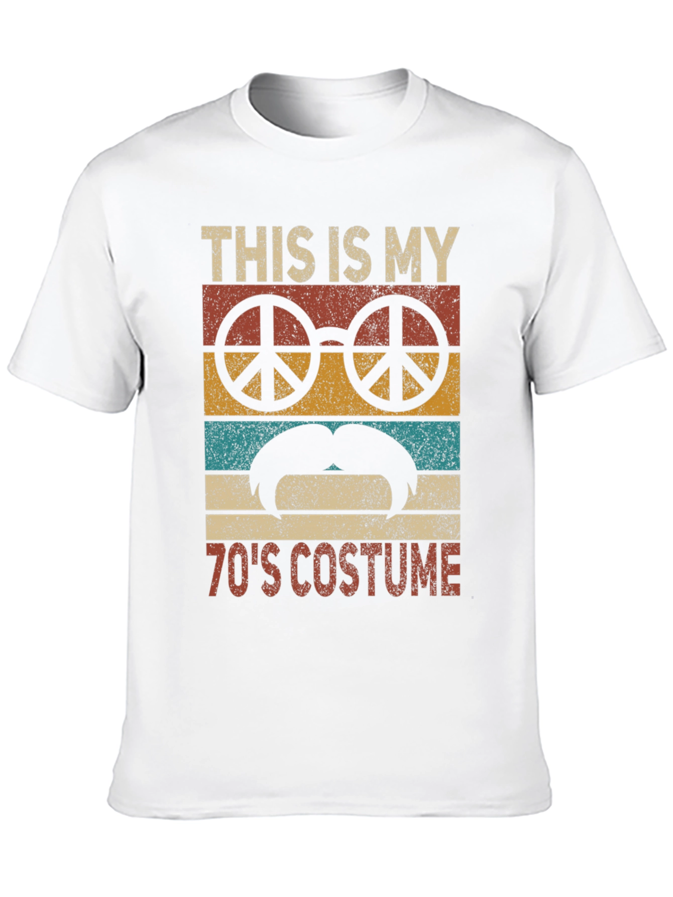 70s Costume T-Shirt Retro Peace Sign Tee