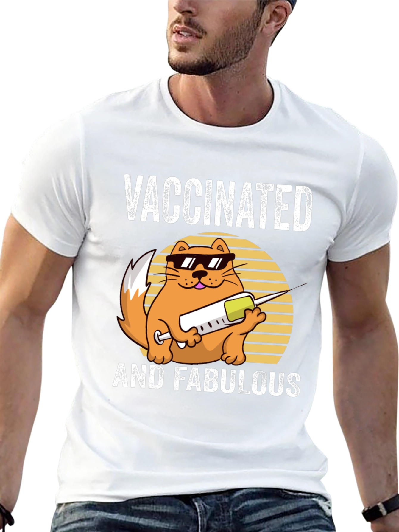 Vaccinated and Fabulous Cat T-Shirt