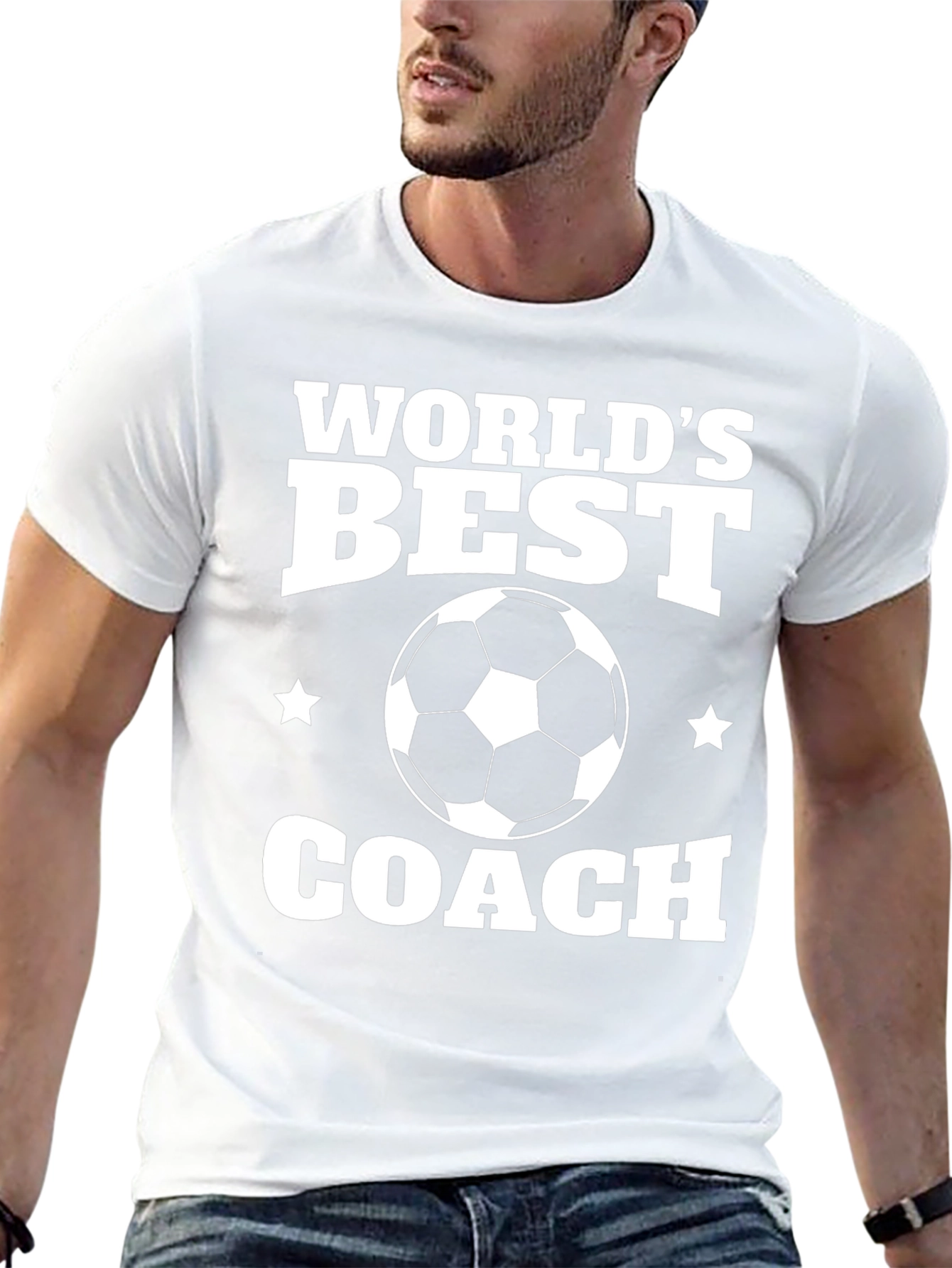Worlds Best Soccer Coach T-Shirt - Black