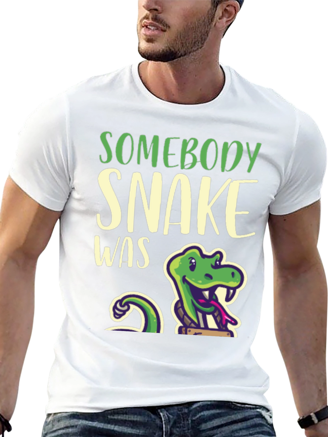 Somebody Snake Was T-Shirt - Funny Reptile Tee