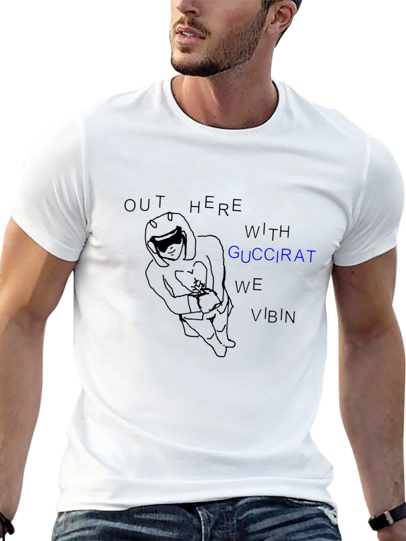 GucciRat VIBIN Graphic Tee - Black
