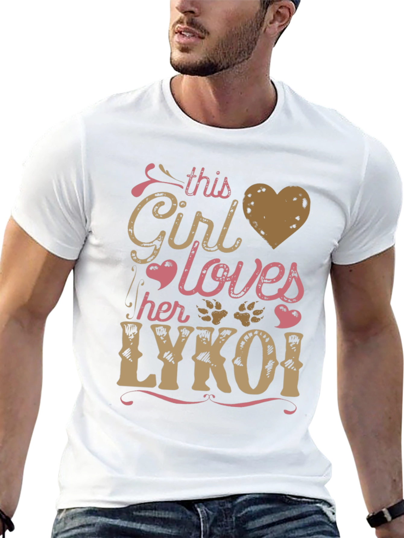 Girl Loves Lykoi Cat T-Shirt