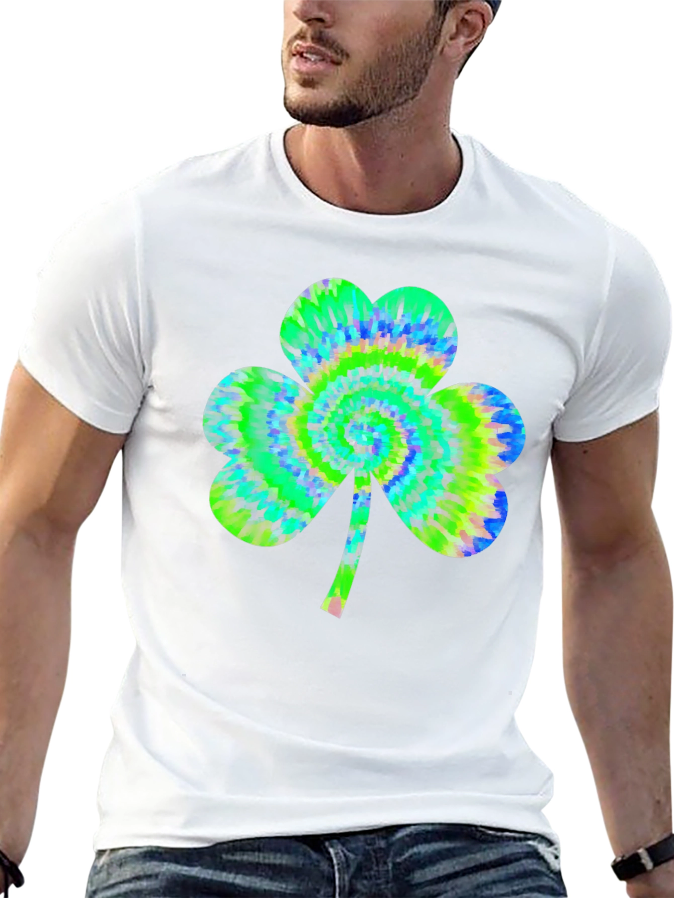 Tie-Dye Shamrock Graphic Tee