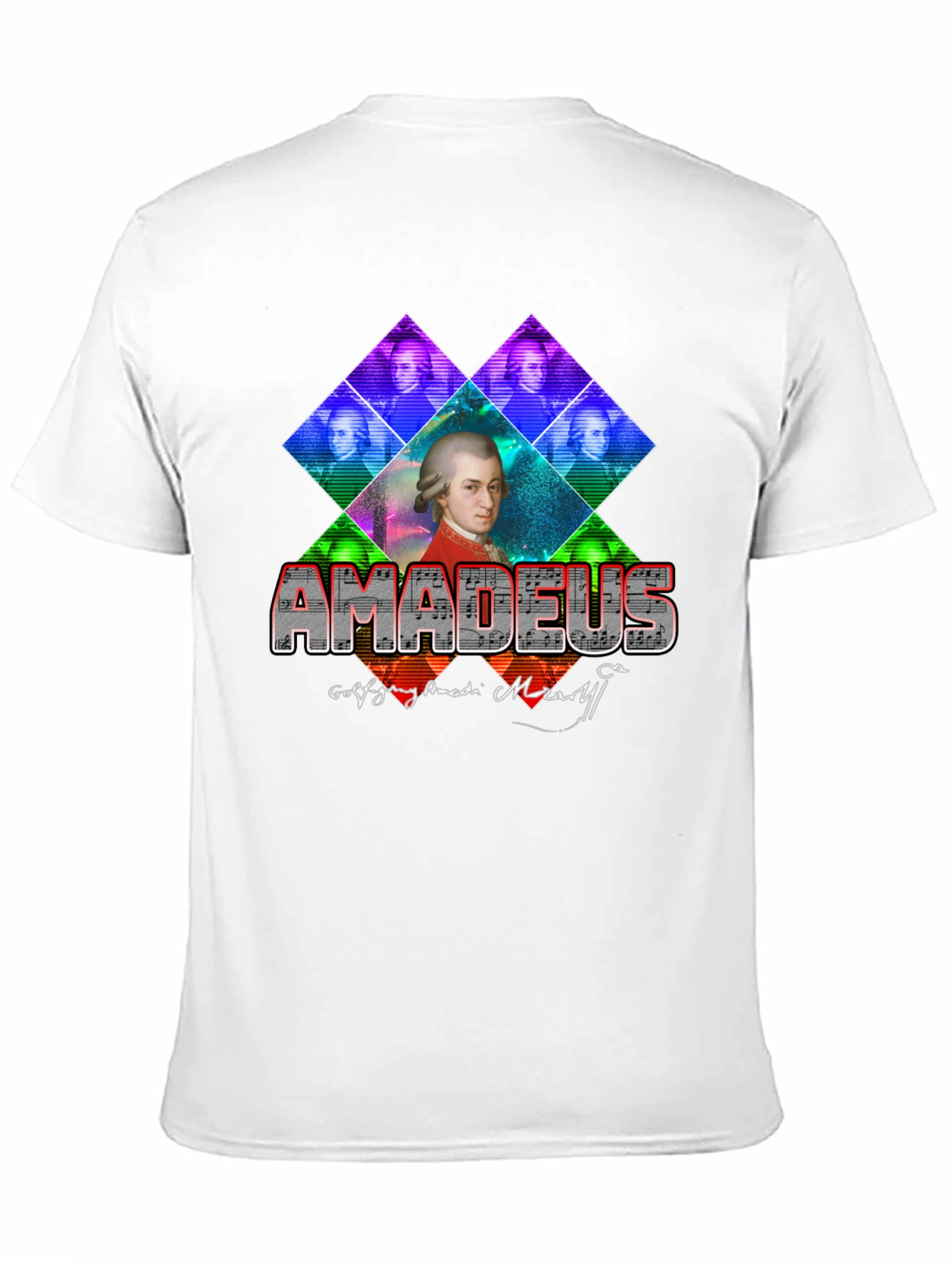 Amadeus Mozart Graphic T-Shirt - Classic Composer Tee