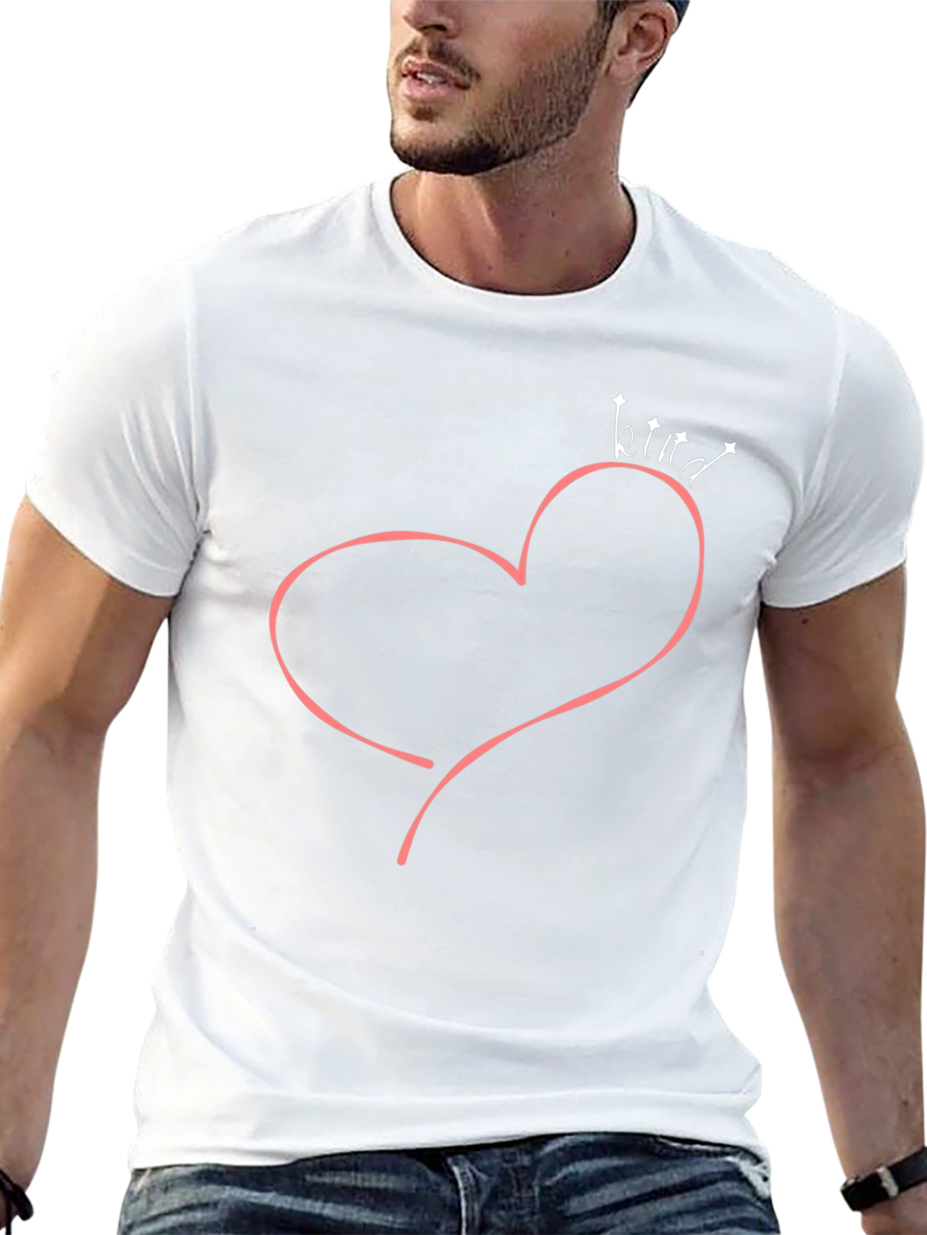 Kind Heart Graphic Tee - Unisex Black T-Shirt