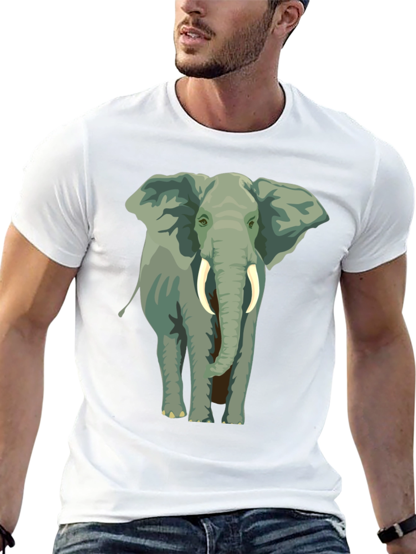 Elephant Graphic T-Shirt - Animal Lover Tee
