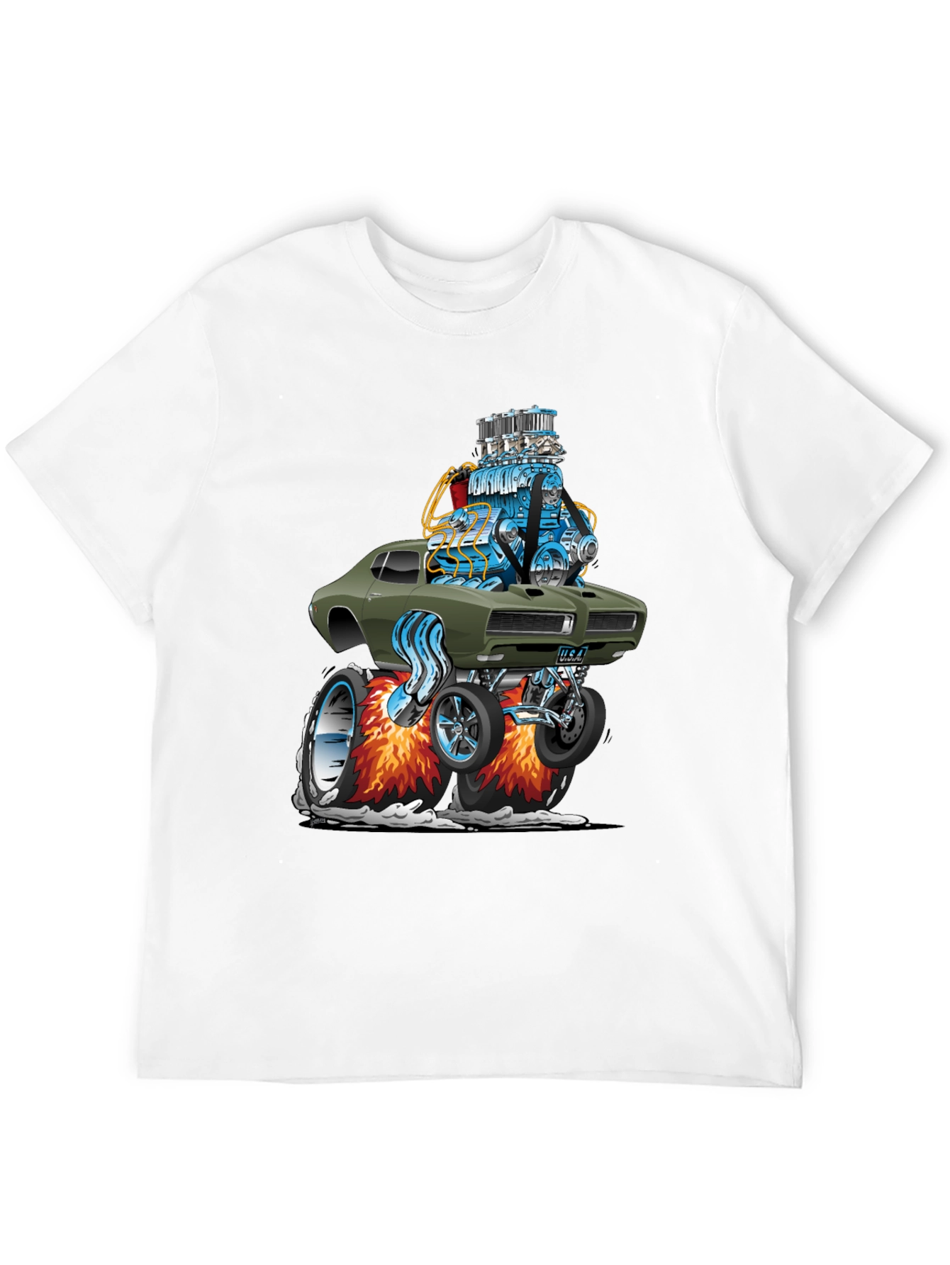 Muscle Car Cartoon T-Shirt