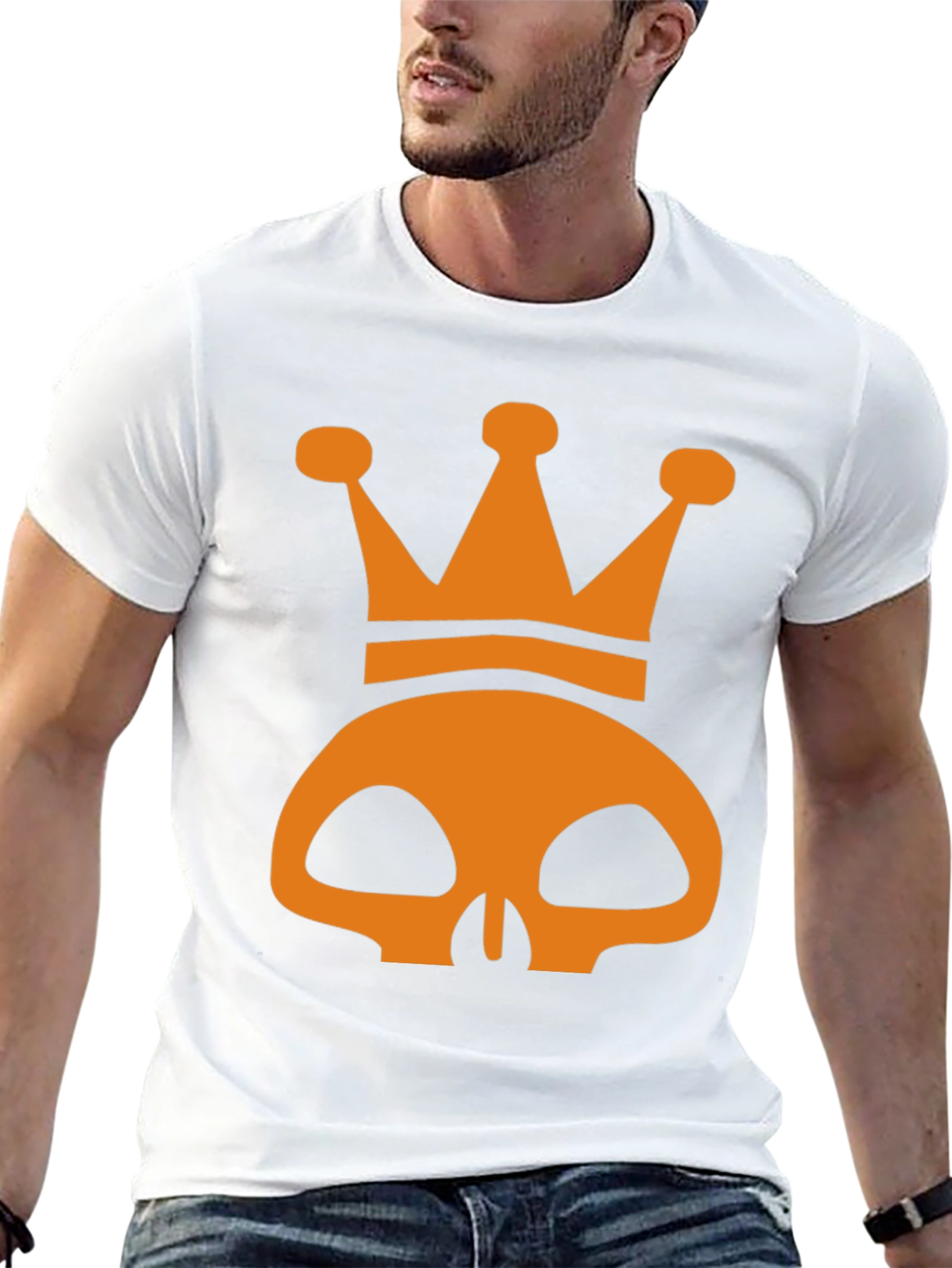 Skull Crown Graphic Tee - Mens Black T-Shirt