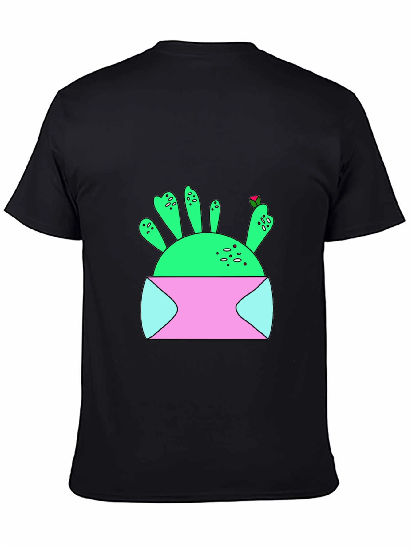 Cactus in Pot Graphic T-Shirt - Unique Design