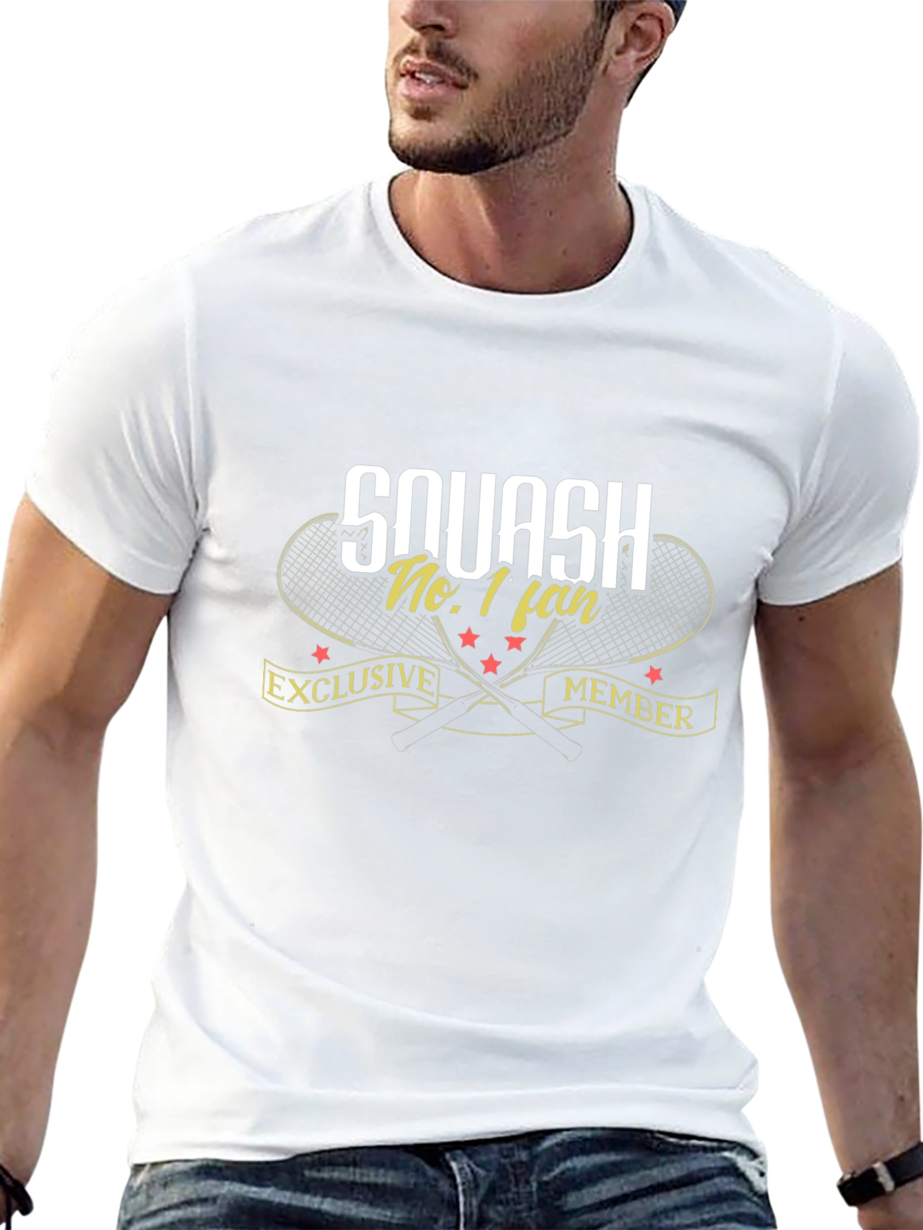 Squash No. 1 Fan Black T-Shirt Exclusive Member Design