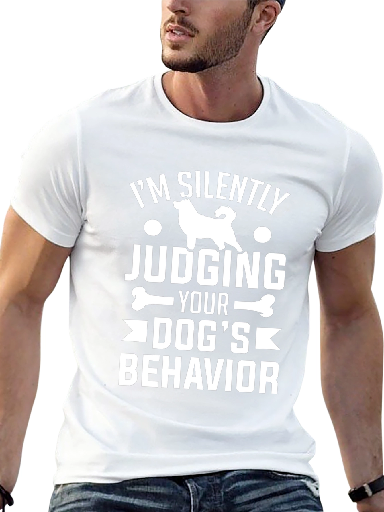 Dog Lover T-Shirt - Silently Judging Dog Behavior