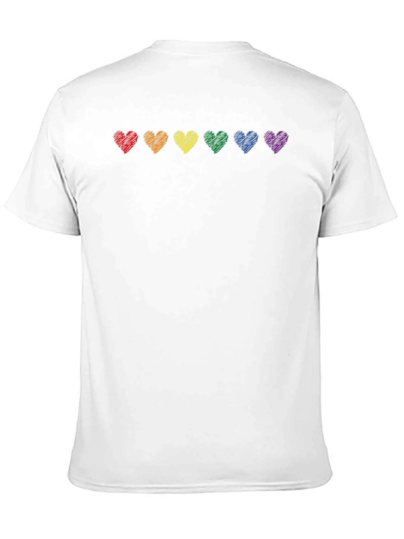 Rainbow Heart Pride T-Shirt - Black