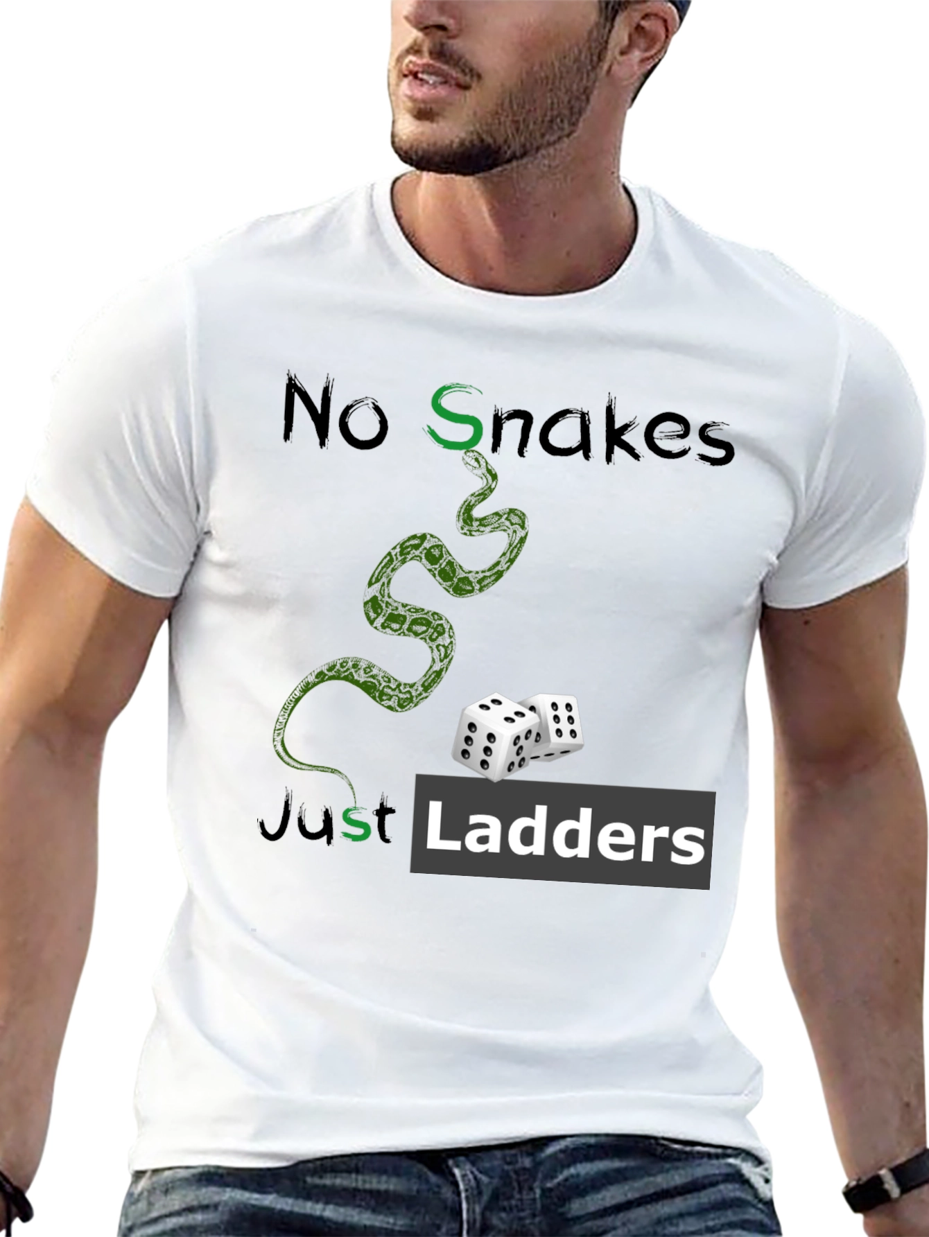 No Snakes Just Ladders Graphic T-Shirt