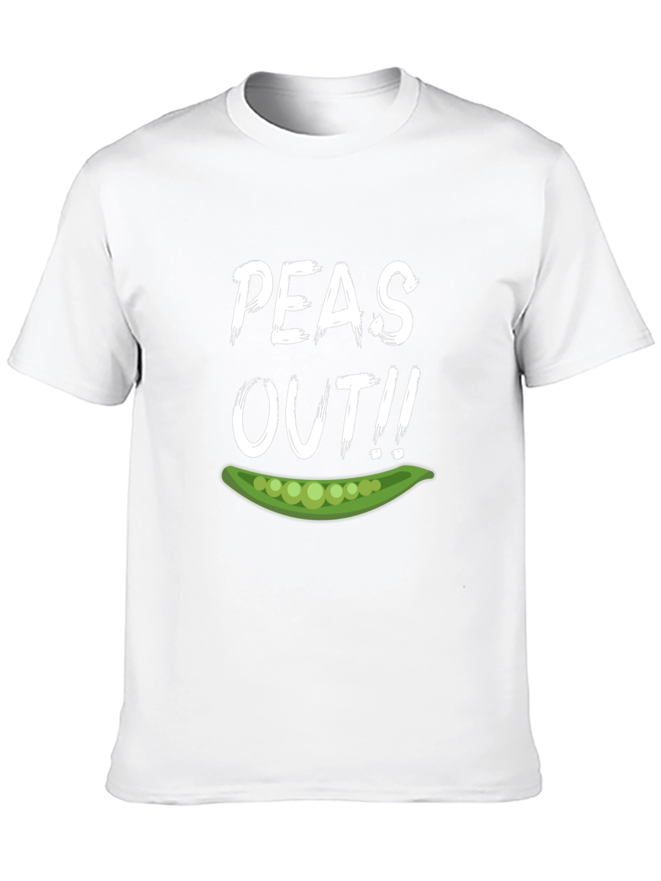 Peas Out Graphic T-Shirt - Funny Novelty Tee