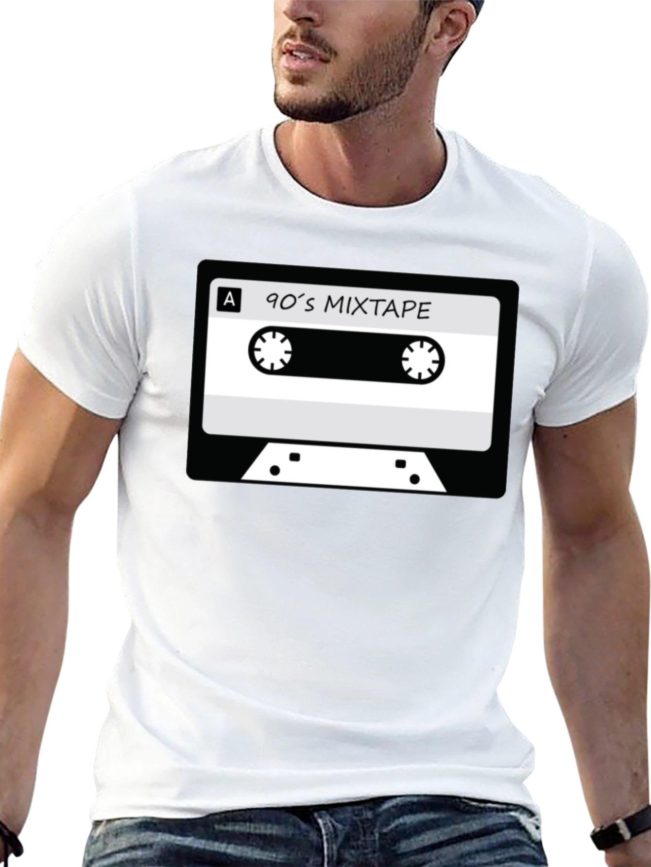 90s Mixtape Graphic Tee - Retro Cassette T-Shirt