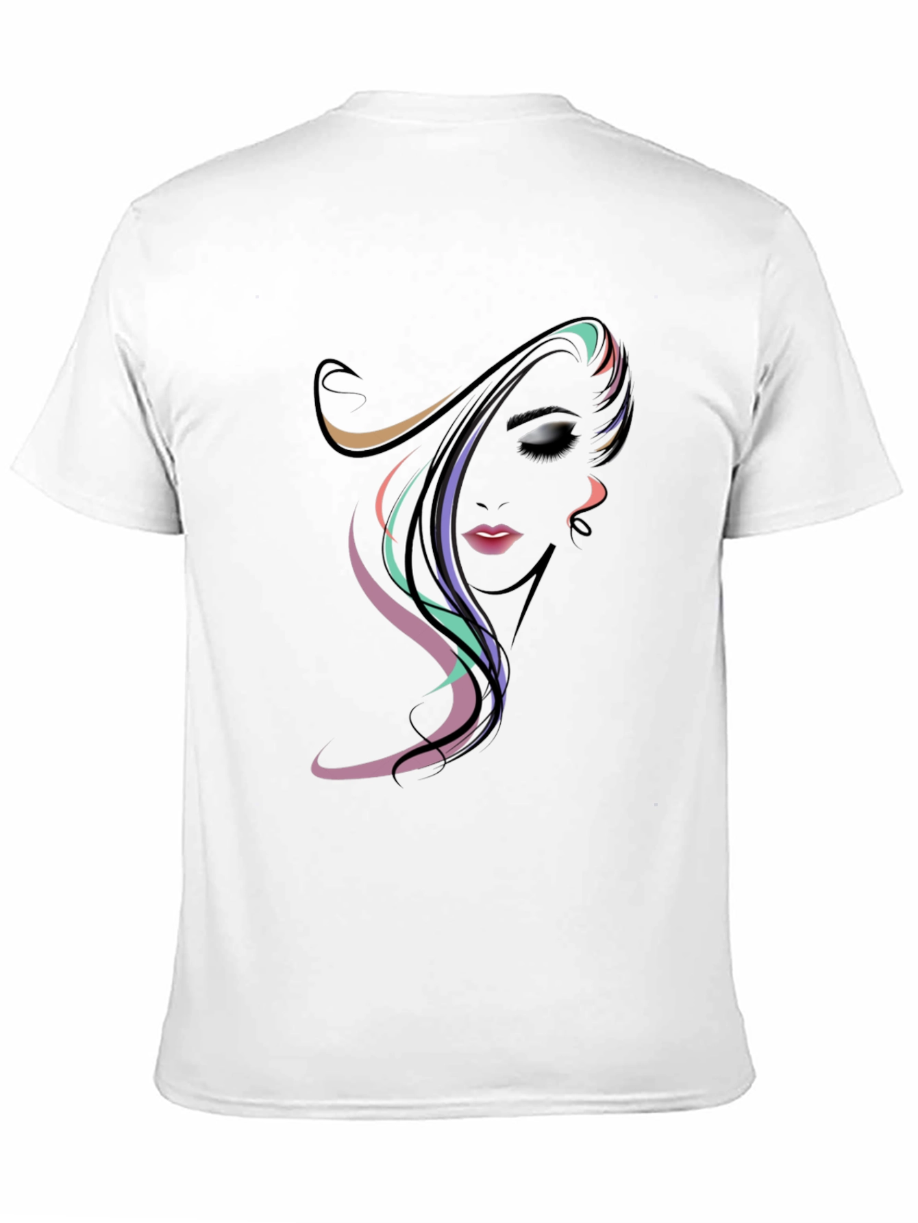 Stylish Abstract Woman Graphic Tee