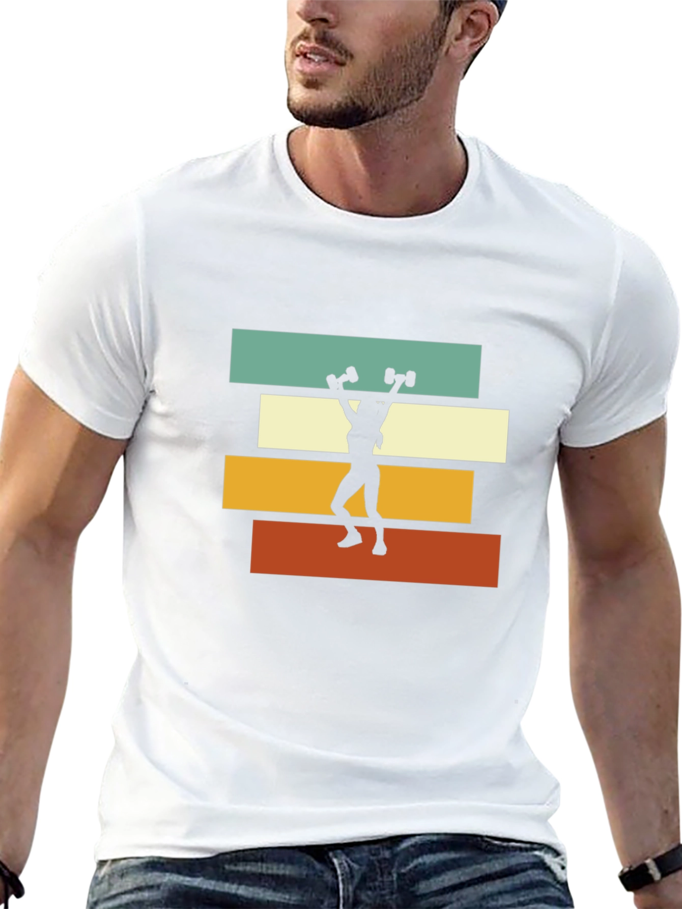 Retro Workout T-Shirt - Female Lifter Design