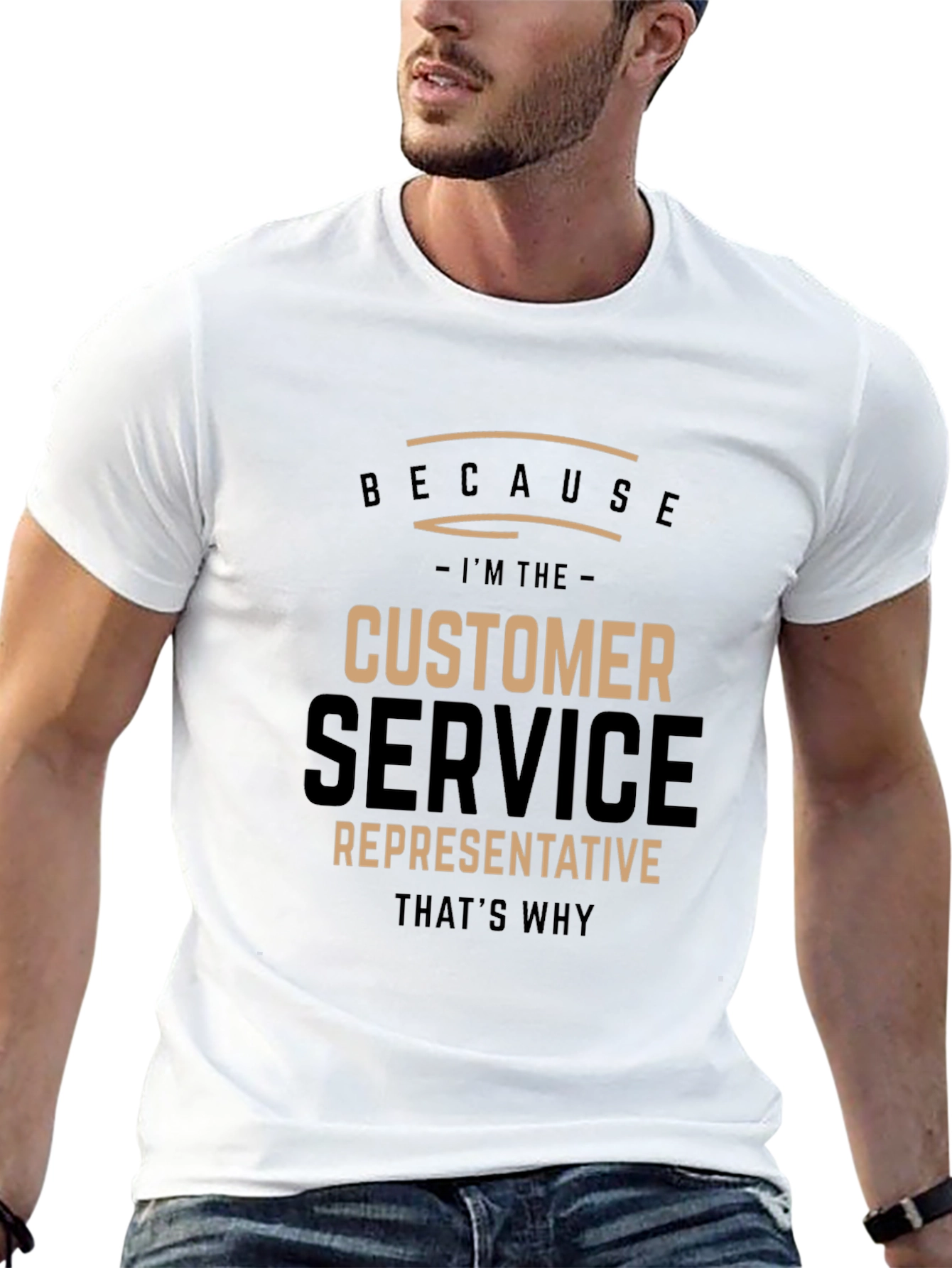 Customer Service Representative Black T-Shirt