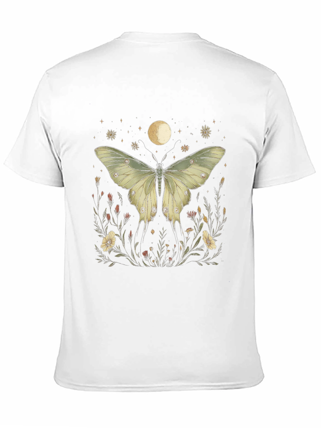 Butterfly Moon Black Graphic Tee