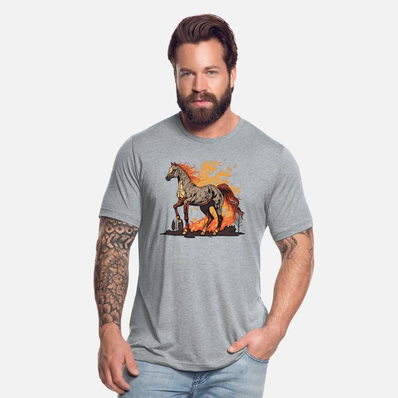 a horse and flames, i burn for horses