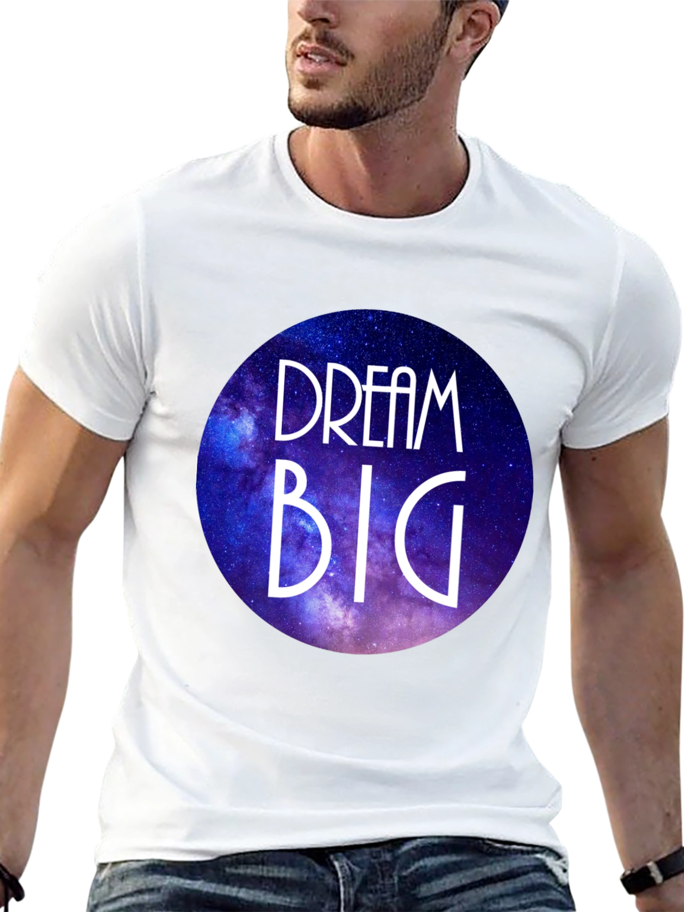 Dream Big Galaxy Graphic T-Shirt