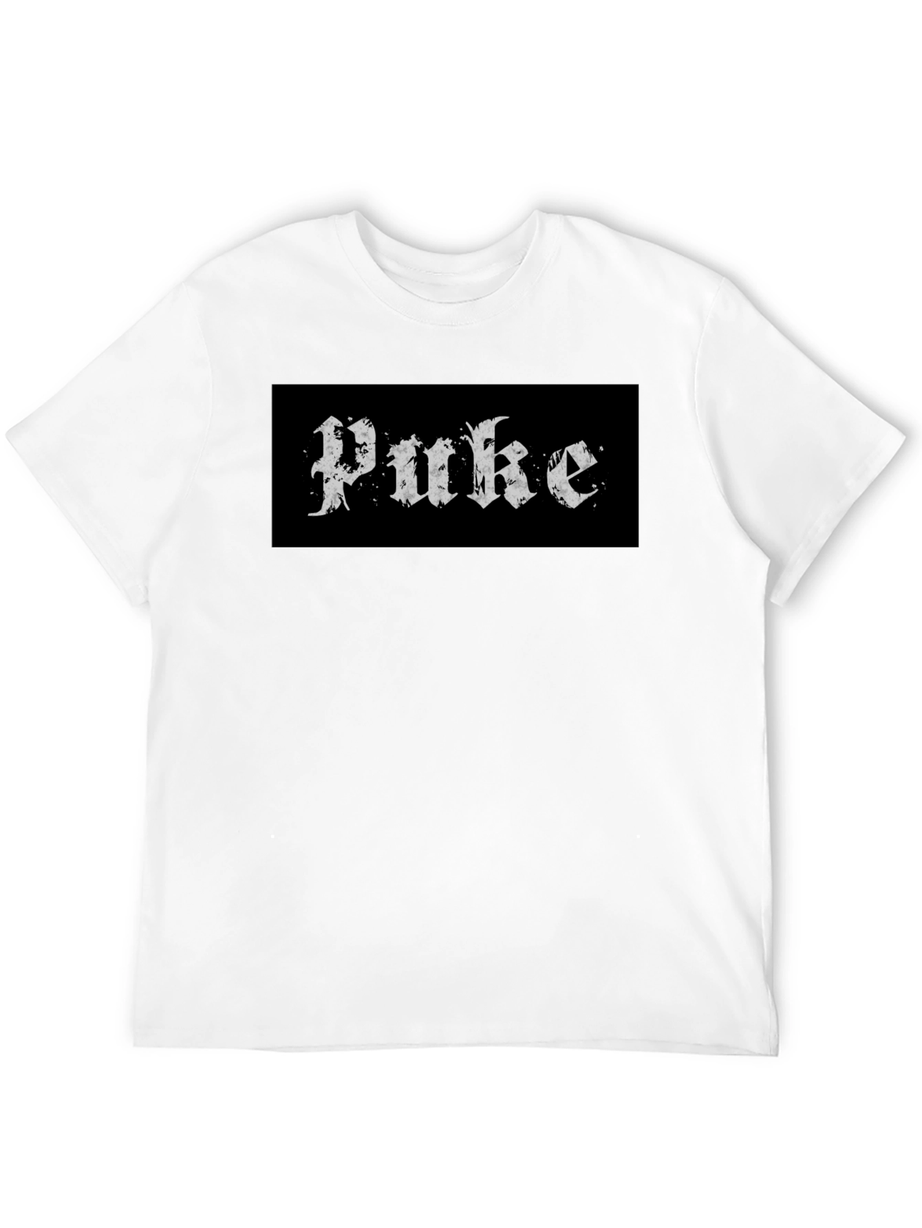 Puke Band Logo Black T-Shirt Graphic Print