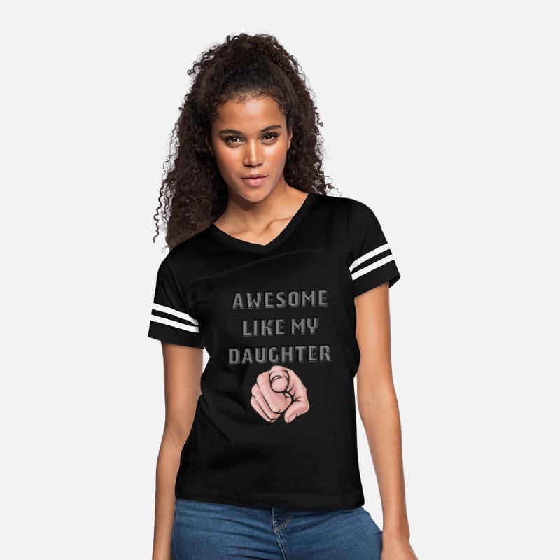 awesome like my daughter.crazy dog shirt unisex