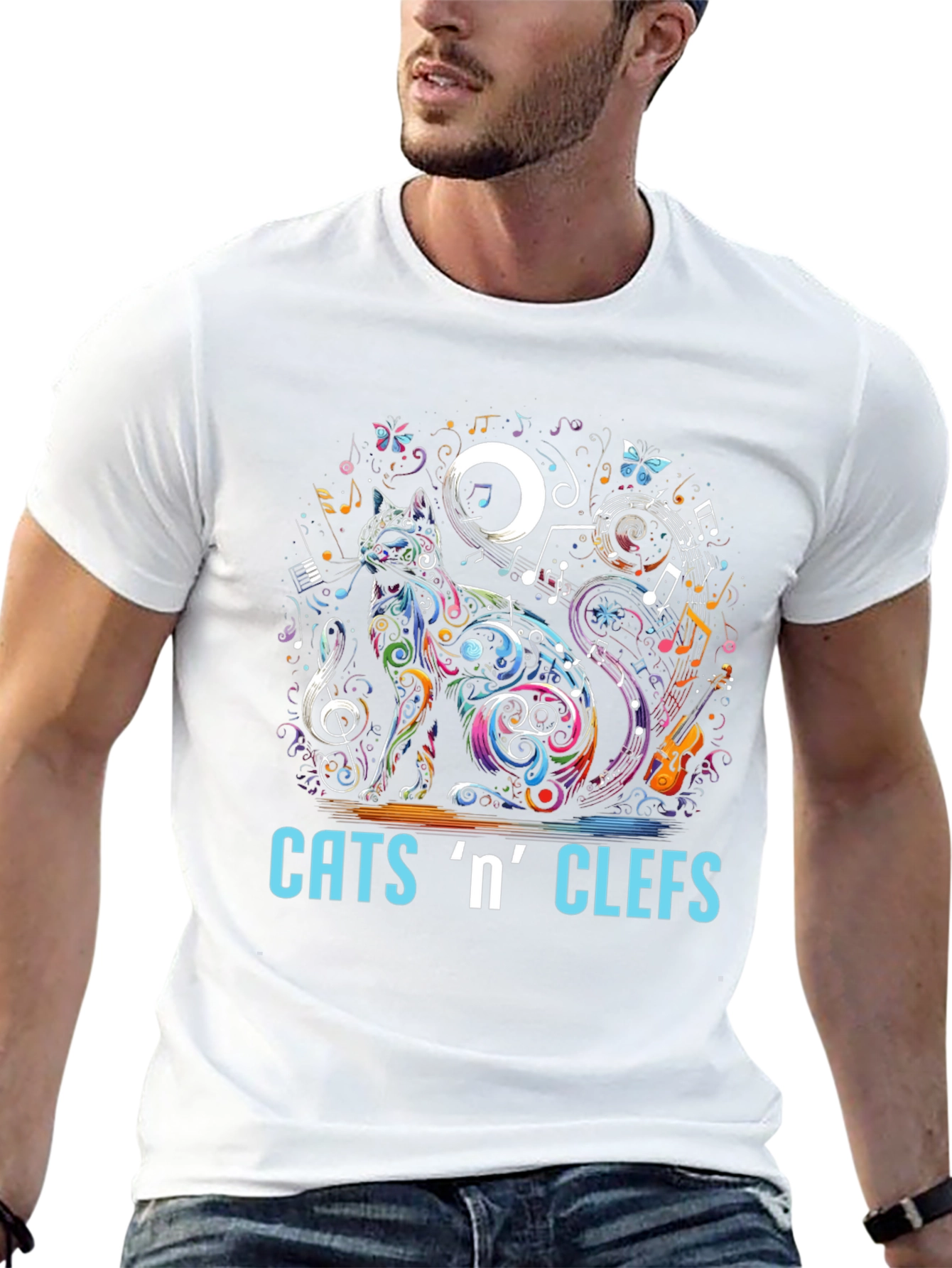 Cats n Clefs T-Shirt - Music Lover Tee