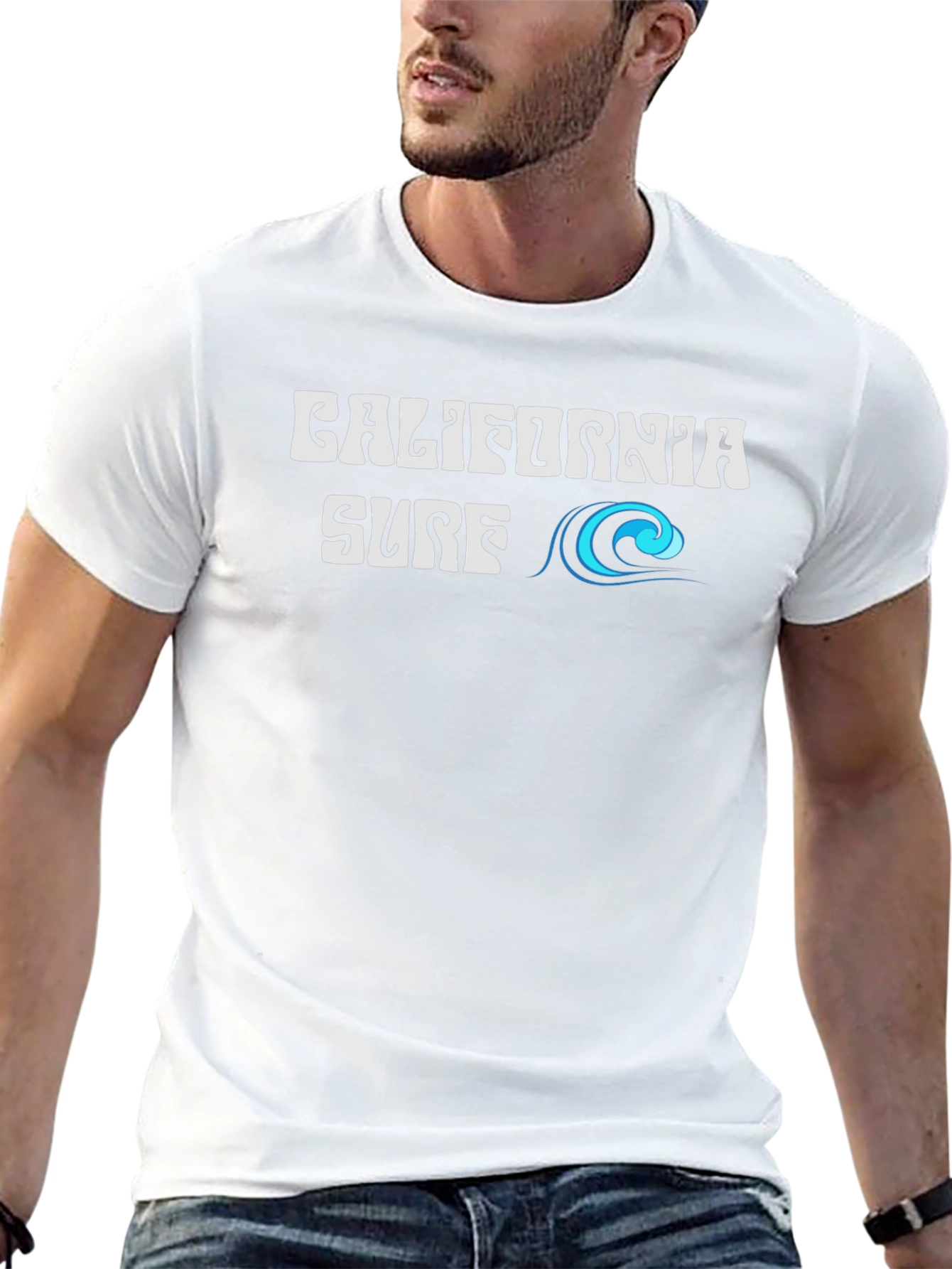 California Surf Tee - Black Graphic T-Shirt