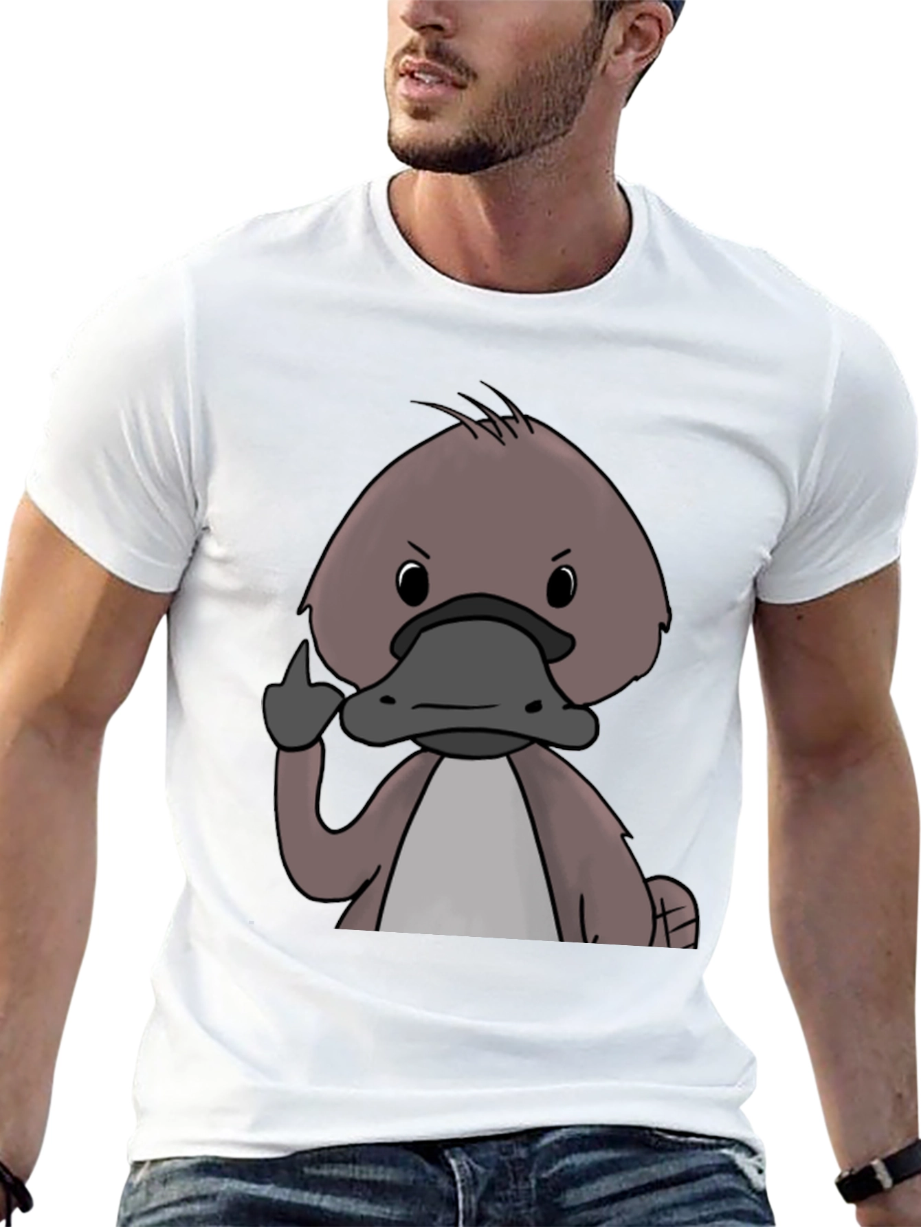 Middle Finger Platypus T-Shirt