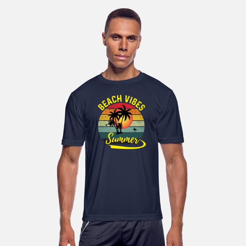 Beach Vibes Summer Typography T shirt