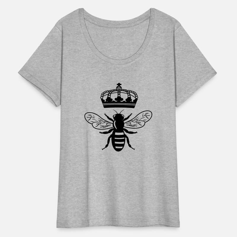 Bee queen with crown logo for beekeeper