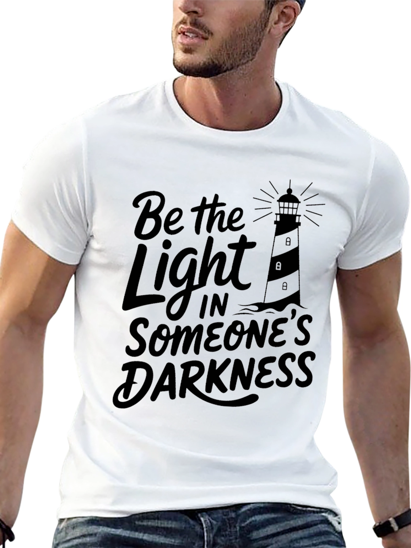 Be The Light Graphic T-Shirt - Unisex Black Tee