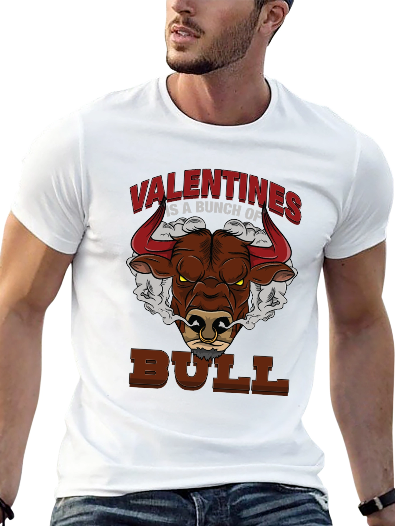 Valentines is a Bunch of Bull Graphic Tee