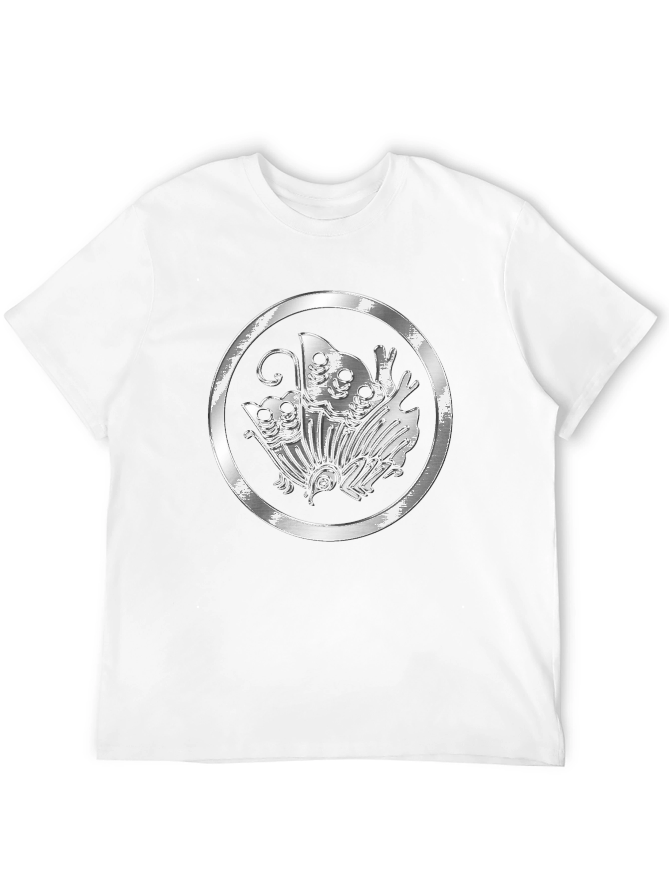 Emblem Butterfly Graphic Tee - Black Casual Shirt